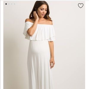 Pinkblush Off the Shoulder Maxi Dress